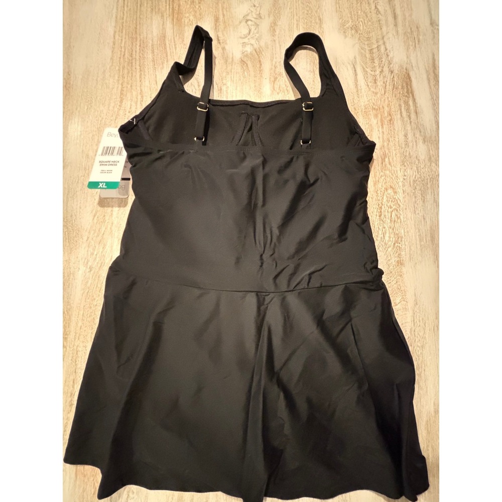 Beyond Control XL Square Neck Swim Dress Womens Black - Picture 3 of 8